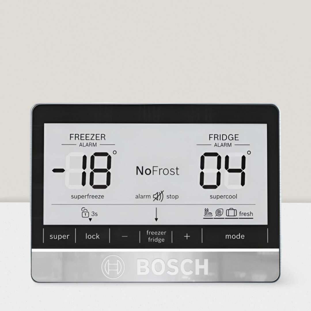 Bosch 542 Litre 2 Star Double Door Refrigerator with Vita Fresh, 13 hour Cooling Retention and on Door Electronic Display, Brushed steel, KDN76AID0I - Image 6