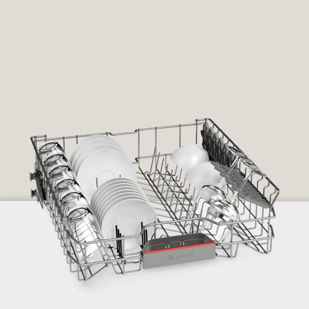 BOSCH Series 6 14 Place Settings Free Standing Dishwasher with Glass Protection Technology (No Pre-rinse Required, Silver) SMS6IKI01I - Image 5