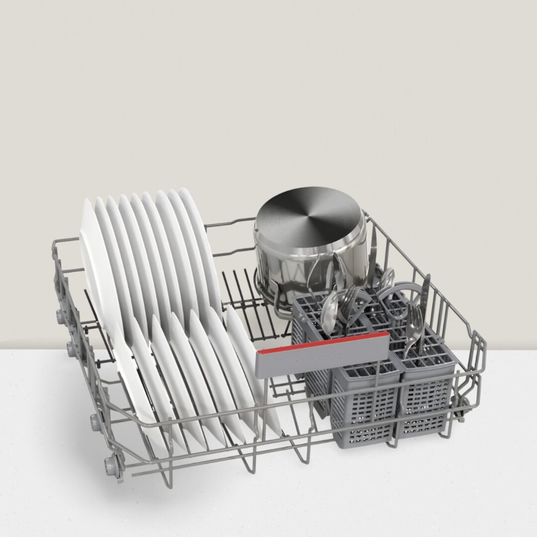 BOSCH Series 6 14 Place Settings Free Standing Dishwasher with Glass Protection Technology (No Pre-rinse Required, Silver) SMS6IKI01I - Image 6