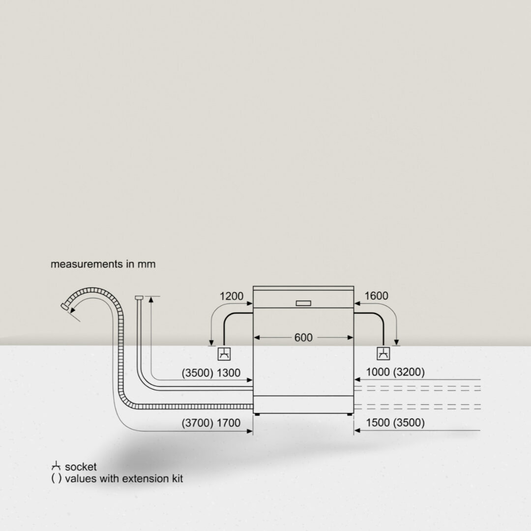 BOSCH Series 6 15 Place Settings Free Standing Dishwasher with Anti-Fingerprint (No Pre-rinse Required, Black Inox) SMS6HMC00I - Image 8