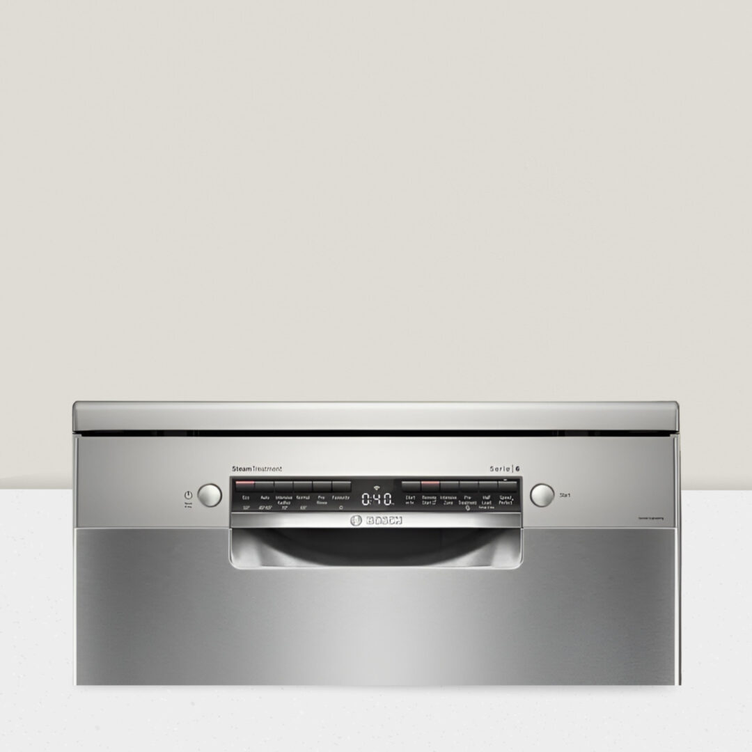 BOSCH Series 6 15 Place Settings Free Standing Dishwasher with Anti-Fingerprint (No Pre-rinse Required, Silver Inox) SMS6HMI00I - Image 6