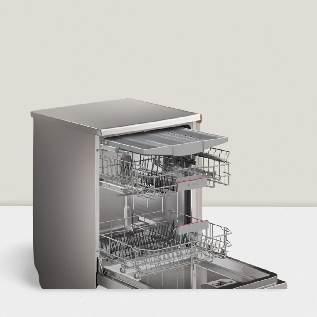 BOSCH Series 6 15 Place Settings Free Standing Dishwasher with Anti-Fingerprint (No Pre-rinse Required, Silver Inox) SMS6HMI00I - Image 9