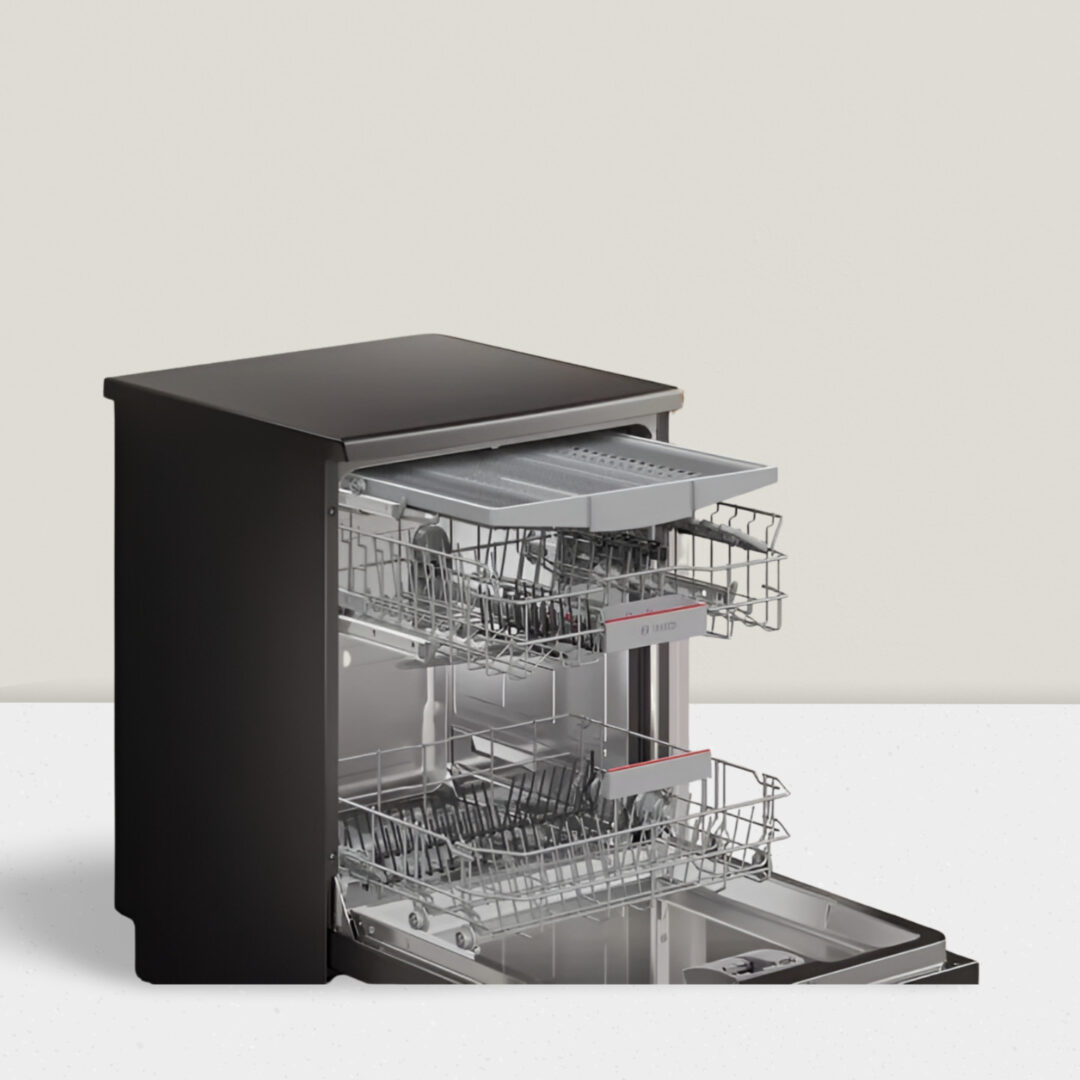 BOSCH Series 6 15 Place Settings Free Standing Dishwasher with Anti-Fingerprint (No Pre-rinse Required, Black Inox) SMS6HMC00I - Image 2