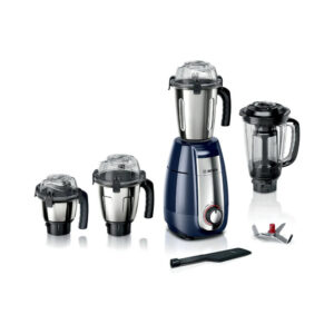 Bosch 1000 Watt 4 Jar Mixer Grinder with Stone Pounding Technology, Dark Blue, MGM8842DIN