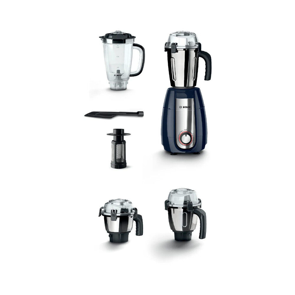 Bosch 1000 Watt 4 Jar Mixer Grinder with Stone Pounding Technology, Dark Blue, MGM8842DIN - Image 3