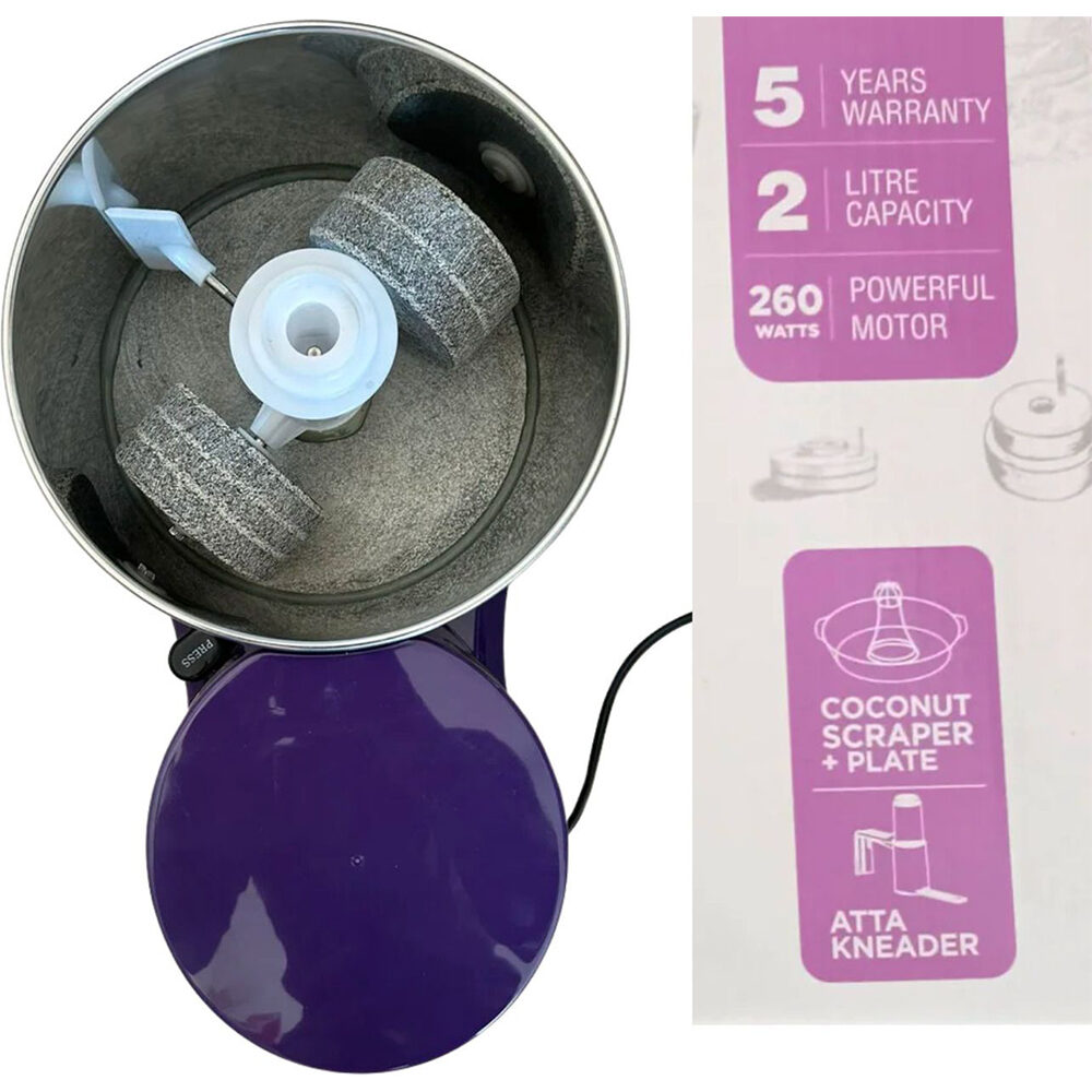 Butterfly BLOSSOM PLUS 2 L Wet Grinder (PURPLE) - Image 2