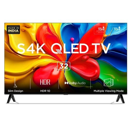 TCL 81.28 cm (32 inch) HD QLED Google TV, 32S4K
