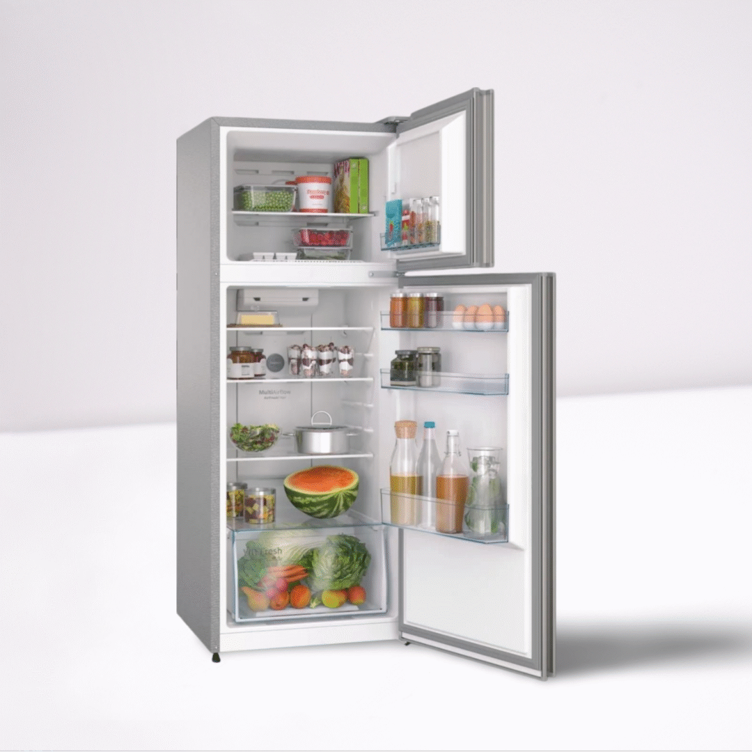 Bosch Series 2 243 L Frost Free Double Door Refrigerator, CTN27S031I (Shiny Silver) - Image 3